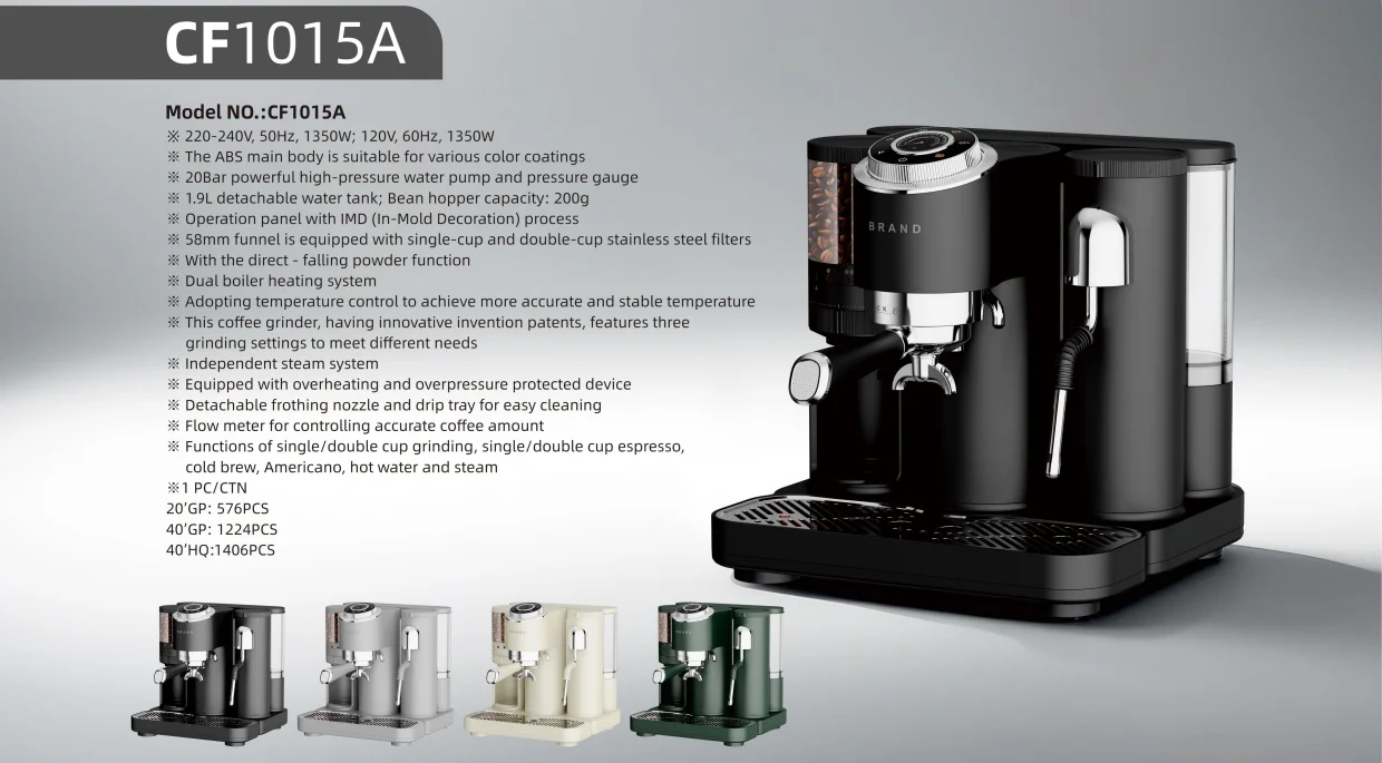 Semi-Automatic Espresso Coffee Maker with Milk Frother Efficient Brewing Capsule Machine for Hotels & House use 5