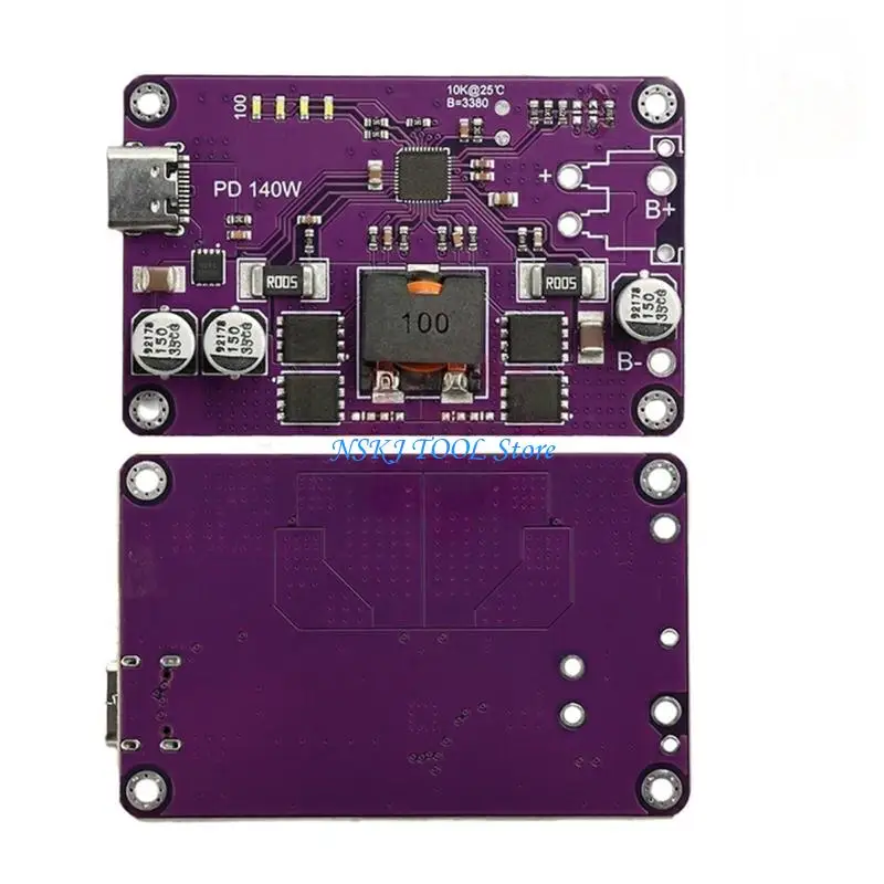 L8RC Professional Auto Adjusting 140W Type C Charging Module PD3.1 Fast Charging For 3S to 6S High Current Lithium Batteries