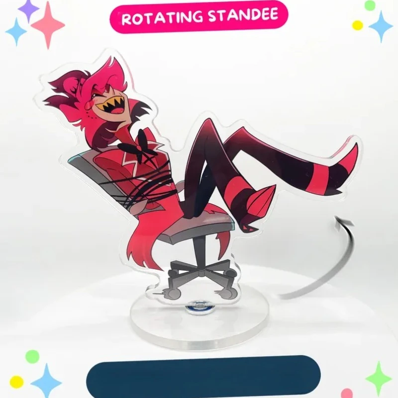 Standing Sign for Hazbin Hotel Alastor Vox Sitting Pose Masked