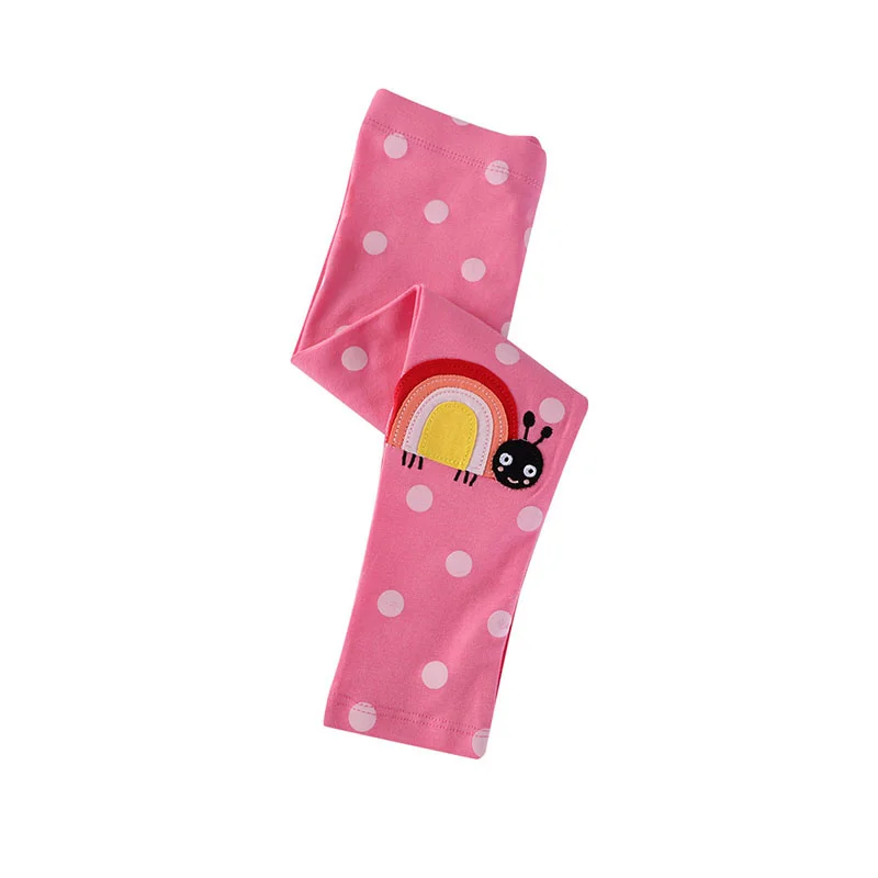 Jumping Meters 2-7T Dots Ladybug Girls Leggings Pants Clothing Applique Full Length Fashion Girls  Baby Skinny Pencil Pants