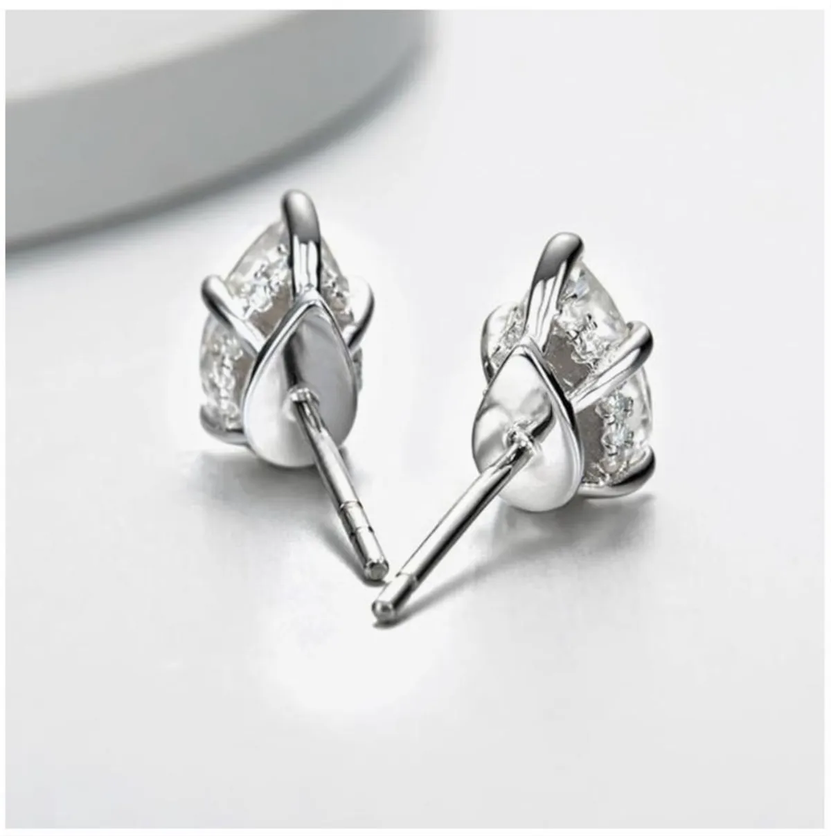 18K Gold Lab-Grown Diamond Drop-Shaped 0.5CT Pear-Cut Diamond Earrings — Fine Jewelry Ear Clips Custom Wholesale