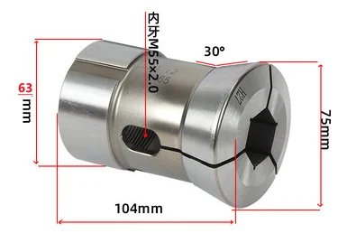 

High precision CNC lathe collet 252836 type 42 # 35 46 machine collet 640 spring steel non-standard customization