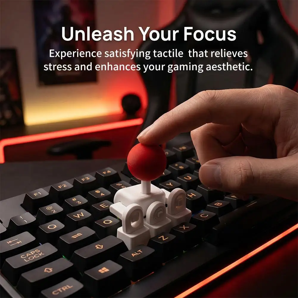 3D Printed Mechanical Keyboard External Game Joystick With WASD Movement, for Fighting Games, Compatible With Cross-axis Buttons