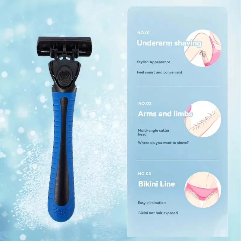 سكين حلاقة رجالي عالي الجودة، شفرة حادة من الفولاذ المقاوم للصدأ، مقبض مضاد للانزلاق، منتج ممتاز للحلاقة للرجال #4