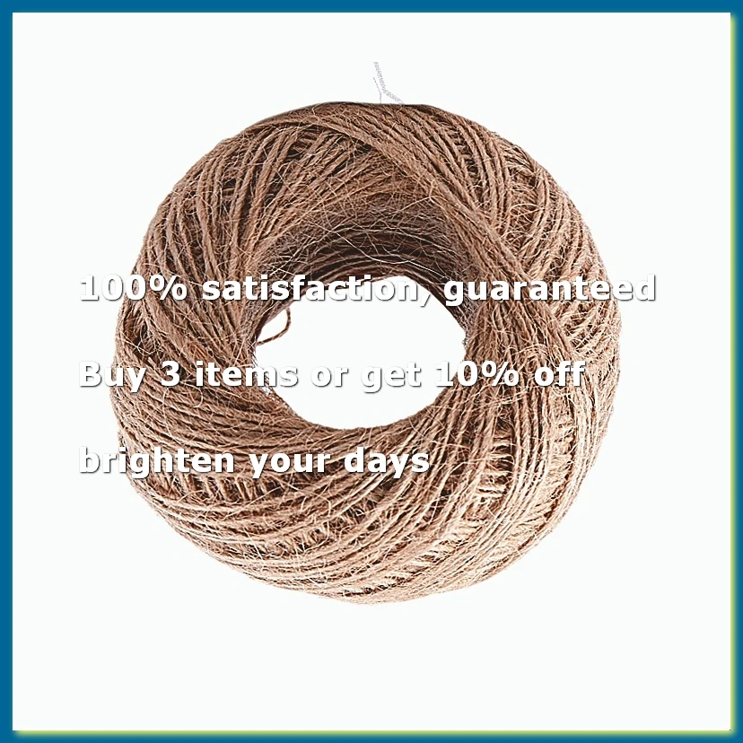100 Meter Natural Textured Hessian Jute Twine String 1mm