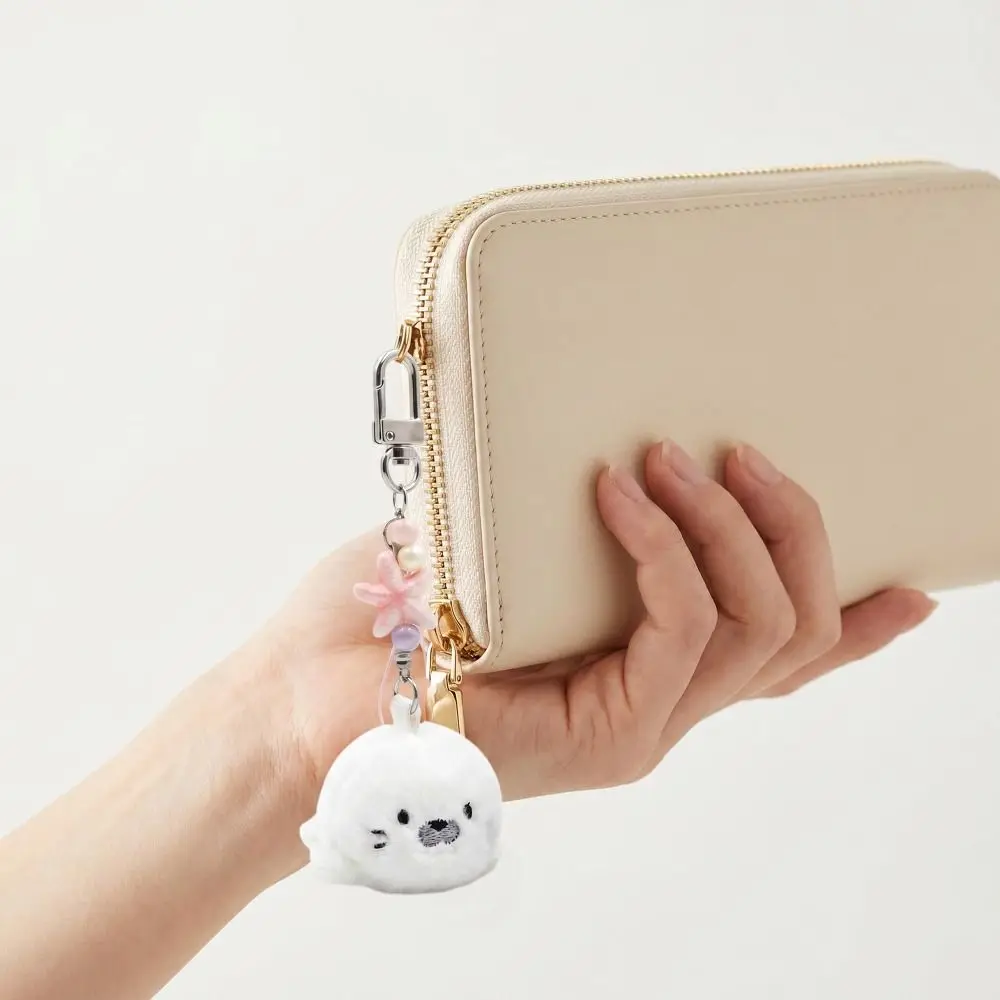 2Pcs Kawaii Soft Plush Keychain Fluffy Cartoon Bag Charm Small Size Kawaii Keyring Bag Decoration