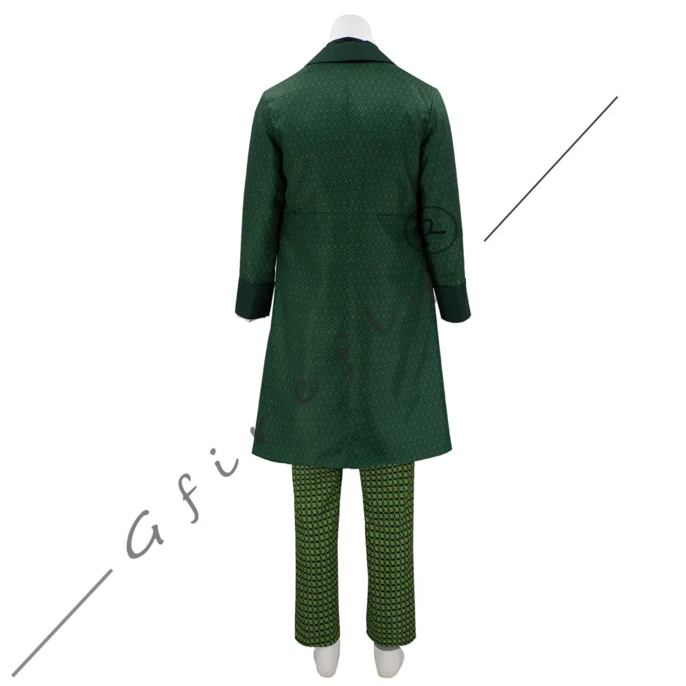 زي المعالج التأثيري نفس النمط من الملابس للفيلم مجموعة البدلة الخضراء ملحقات أداء الهالوين