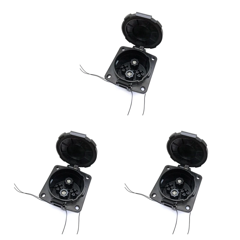 

3X EV Charger Connector CHADEMO Socket 200A EVSE Chademo Inlet Socket For Japanese Electric Nissan DC Adapter-AD39