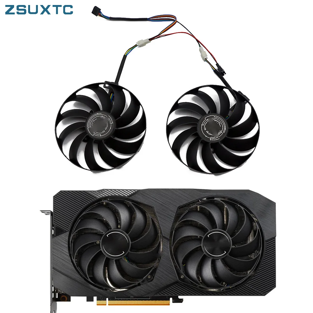 T129215SU FDC10U12S9-C Cooler Fan For ASUS DUAL-RX 5500 XT-O8G-EVO ROG-STRIX-RX5500 XT GAMING Video Card Cooling