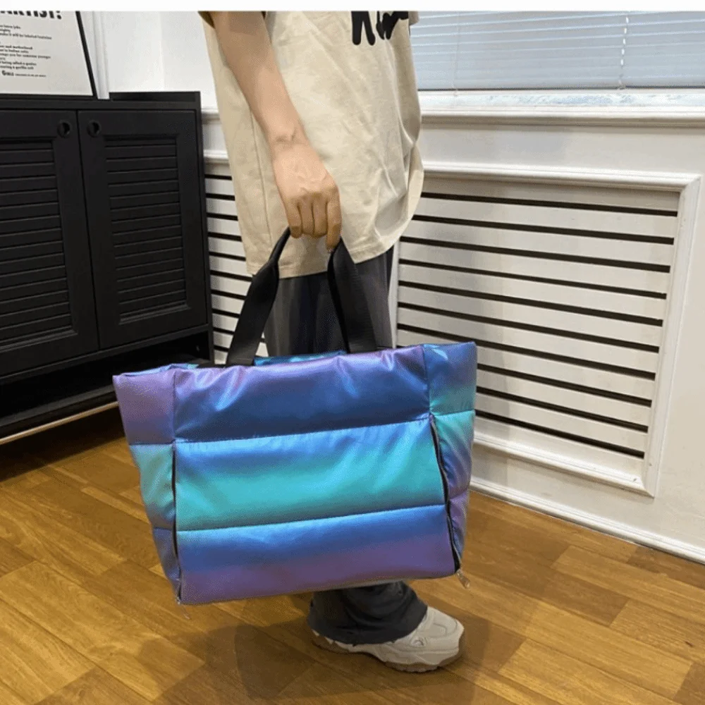 Large Capacity Women Gym Sports Bag LightWeight Dry Wet Separation Yoga Mat Bag Foldable With Zipper Handle