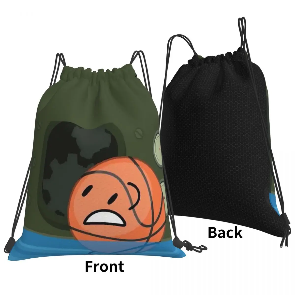 

Battle For Dream Island BFDI Basketball Backpacks Fashion Drawstring Bags Sports Bag Book Bags for Man Woman Students