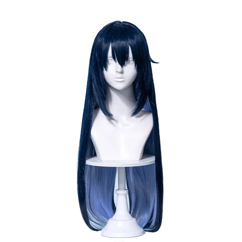 Honkai Impact 3rd Herrscher of Rebirth Seele Cosplay peluca 110cm de largo pelo azul mujeres Halloween carnaval accesorios de juego de rol