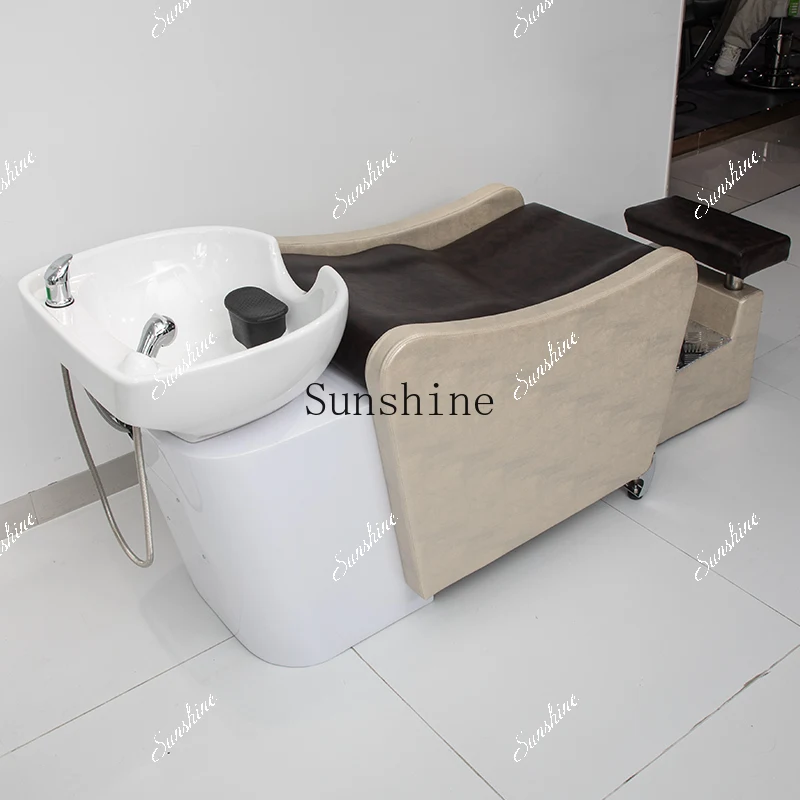 Barber shop shampoo bed Thai hair salon special semi-lying silk area hair care TF