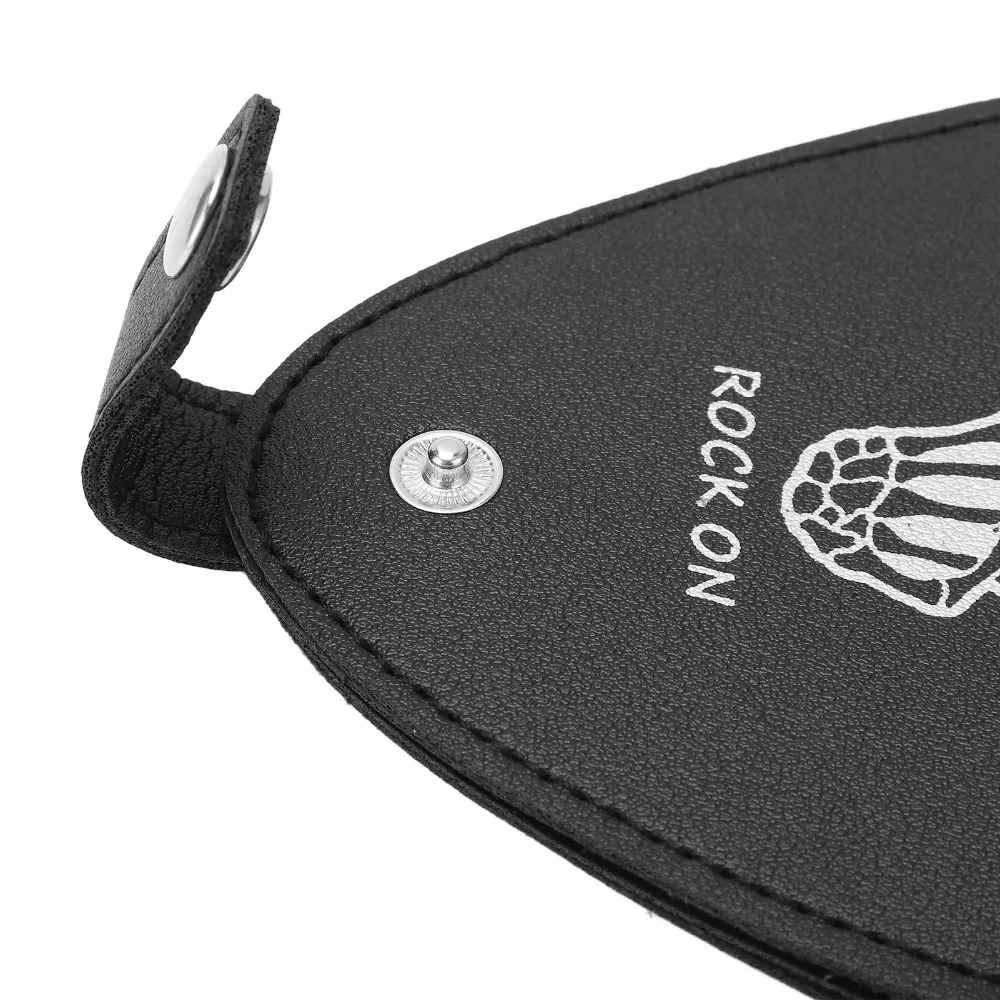 ​Large Capacity​ Guitar Pick Bag​ Portable Storage​ ​PU Leather ​Guitar Picks Holder Case​ Hold 22 picks