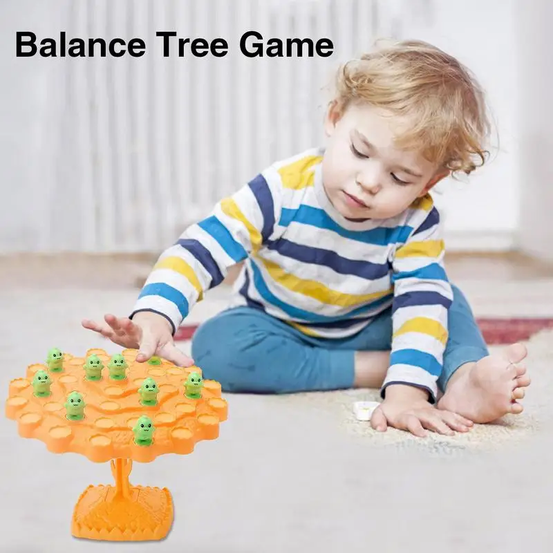 Juego de equilibrio de rana de árbol equilibrado seguro, juego de mesa interactivo de equilibrio de dinosaurio, juego educativo interactivo para mejorar