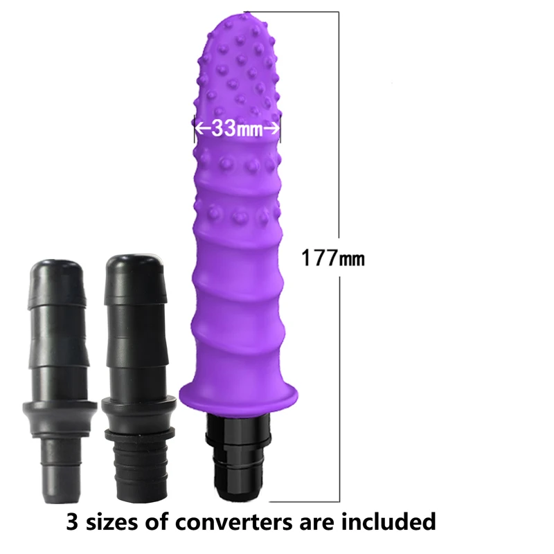 Silicone Fascia Gun Massage Head, roxo, vários usos, incluindo três interfaces, usado para Fascia Gun, 1pc