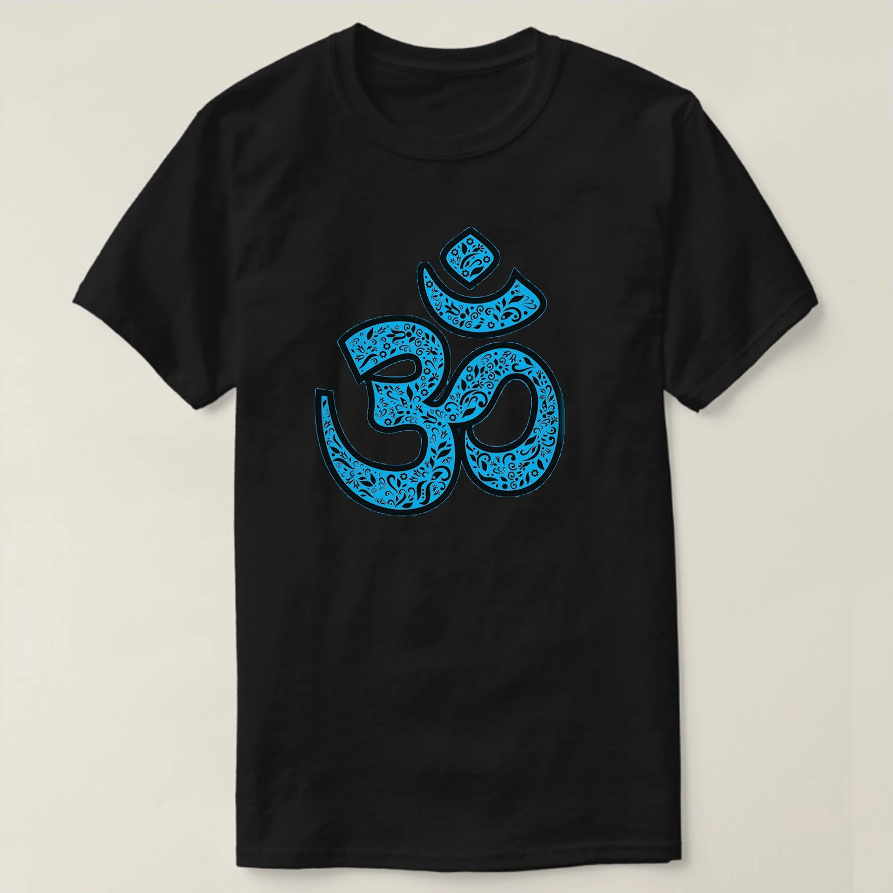 

Ornate Om Symbol T Shirt. High Quality Cotton, Large Sizes, Breathable Top, Loose Casual T-shirt S-3XL