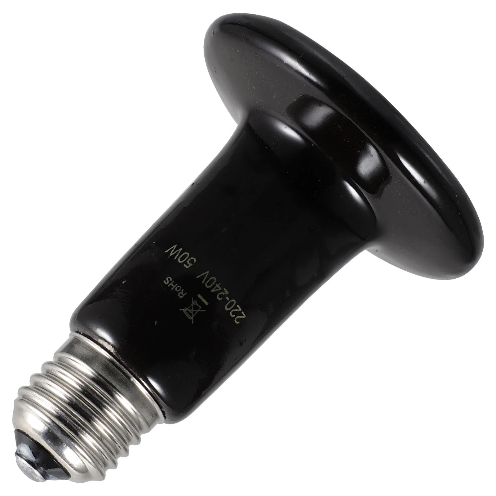 

50W Ceramic Heating Emitter for Reptiles Birds Hamsters Heat Lamp with High Thermal Efficiency No Light Disturbance