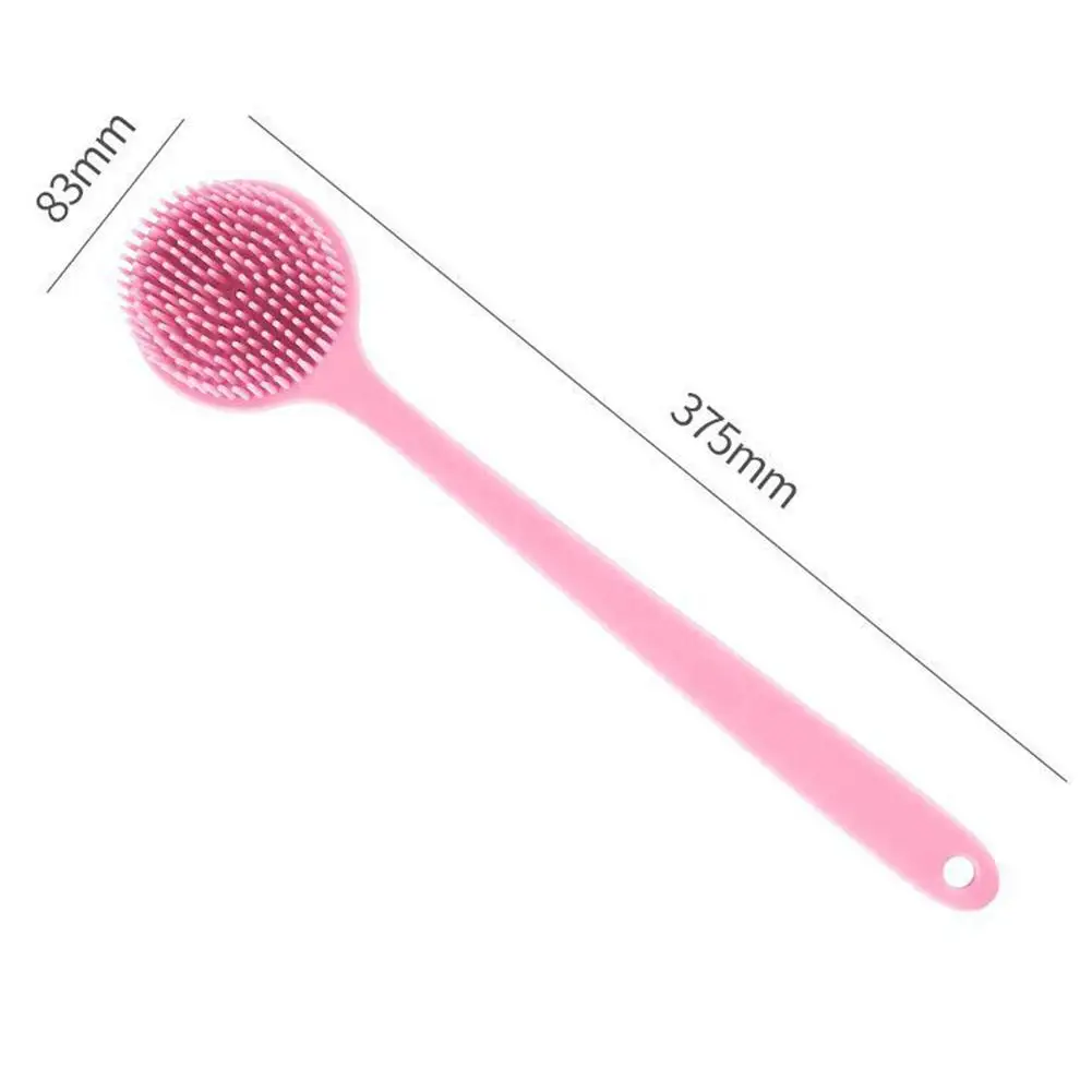 แปรงขัดหลังซิลิโคนนุ่ม 1 ชิ้น สำหรับอาบน้ำ ด้ามยาว ขัดผิว ทำความสะอาดล้ำลึก นวดผิว ขัดผิวอาบน้ำ อุปกรณ์อาบน้ำ
