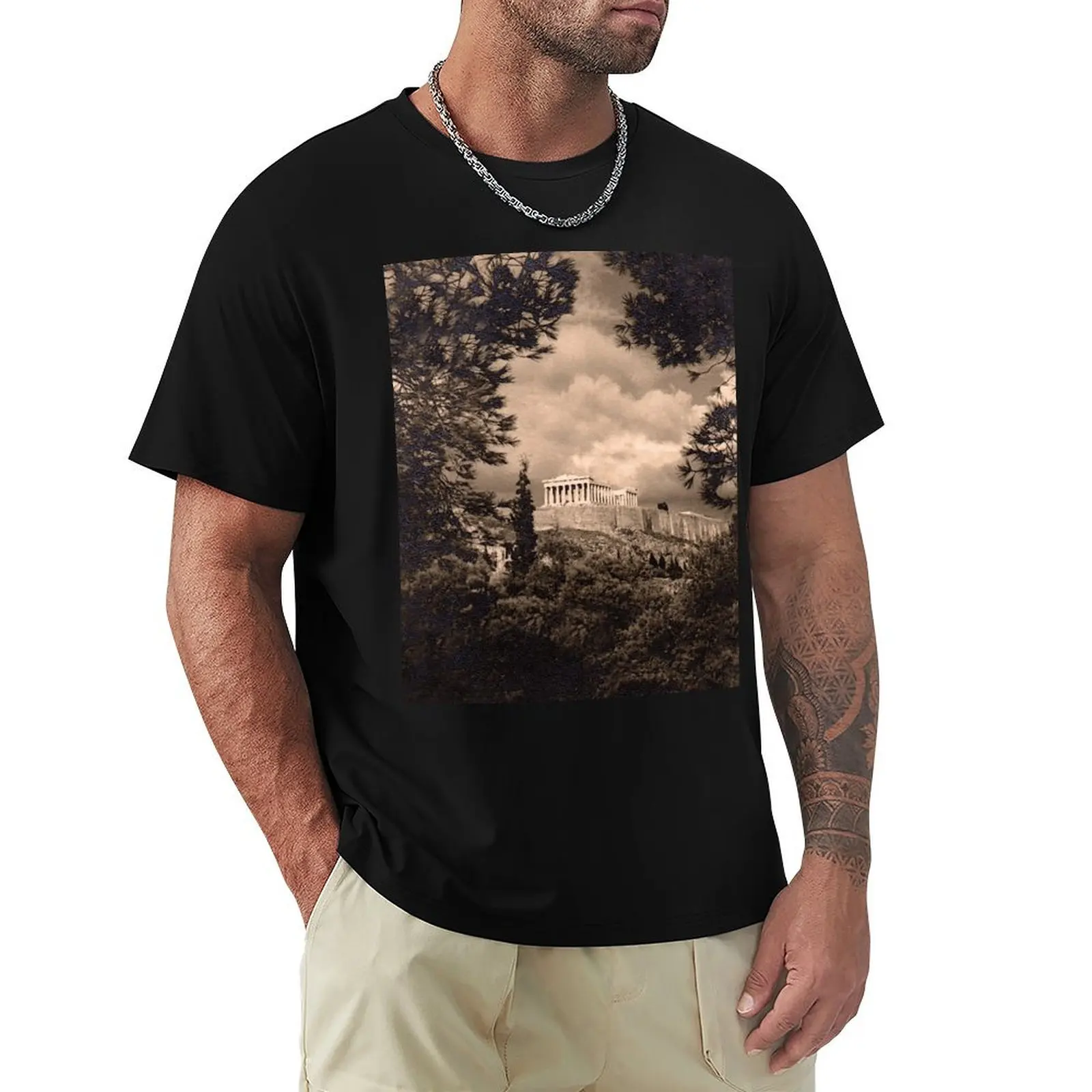 

Mythic Parthenon - Greece T-Shirt anime shirt cotton man t-shirts Aesthetic clothing T-shirt men