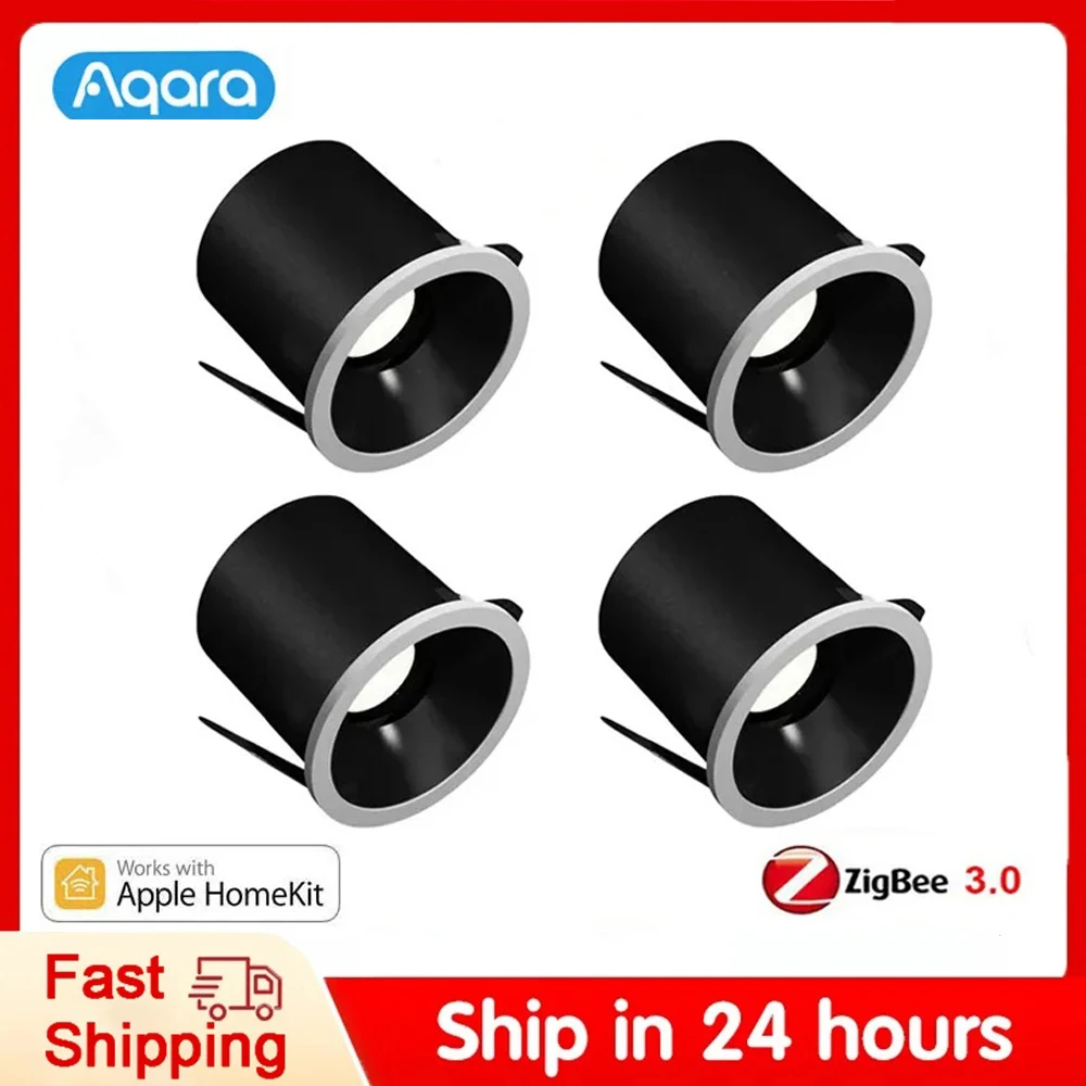 Aqara Smart Downlight T3 Zigbee Dimming Round Light 6W Beam Angle 15°24°36°80° Adaptive Lighting Dimming for Aqara App Homekit