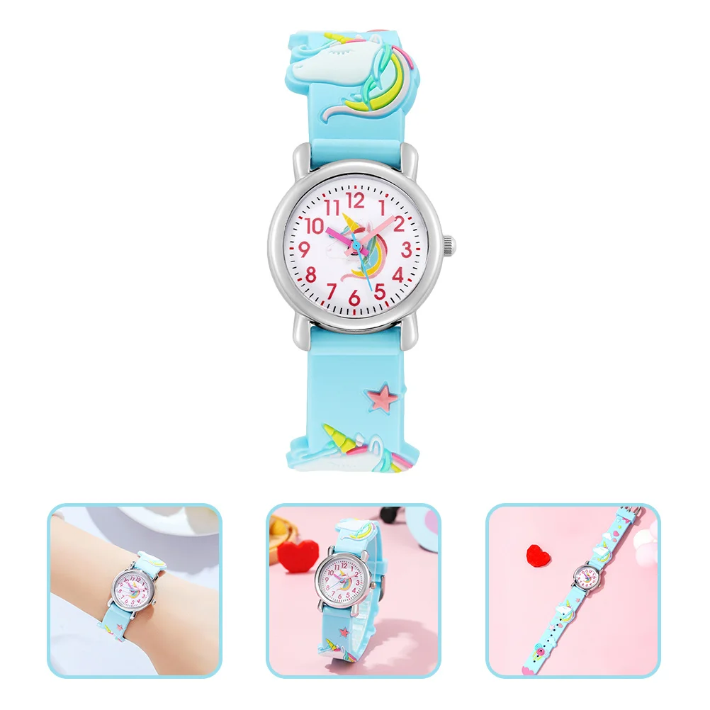 ساعة يونيكورن كارتونية متينة وحركة دقيقة وسطح أملس وسهلة ضبط ساعة معصم مثالية لعيد الميلاد وعيد الميلاد #4
