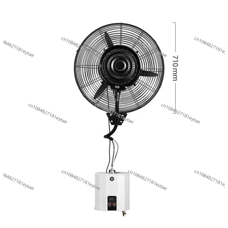 220V Electric Wall Mounted Industrial Mist Fan Outdoor Cooling Humidification High Power Water Atomizing Spray
