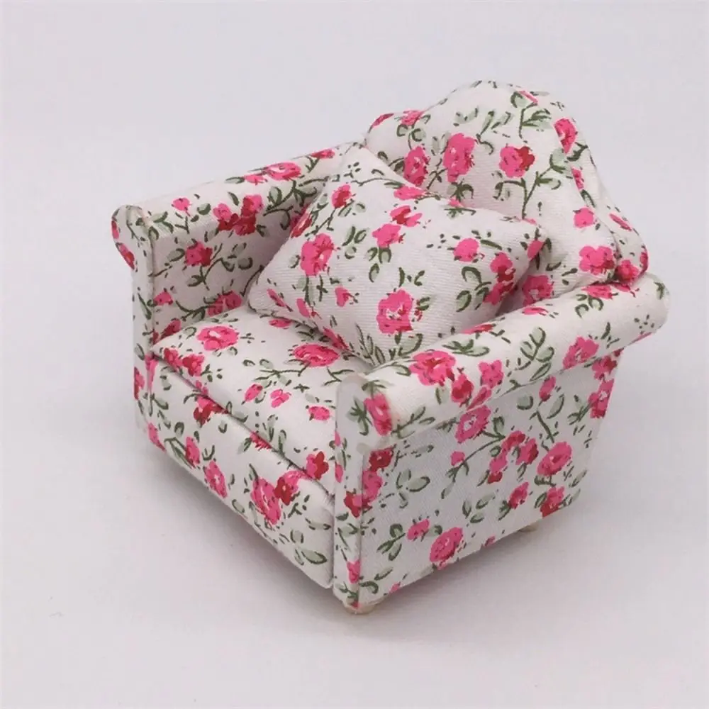 Mini 1:12 Dolls Sofa Pillows Set Cute Multistyles Simulation Dollhouse Furniture Toys 8*6.5*7.5cm