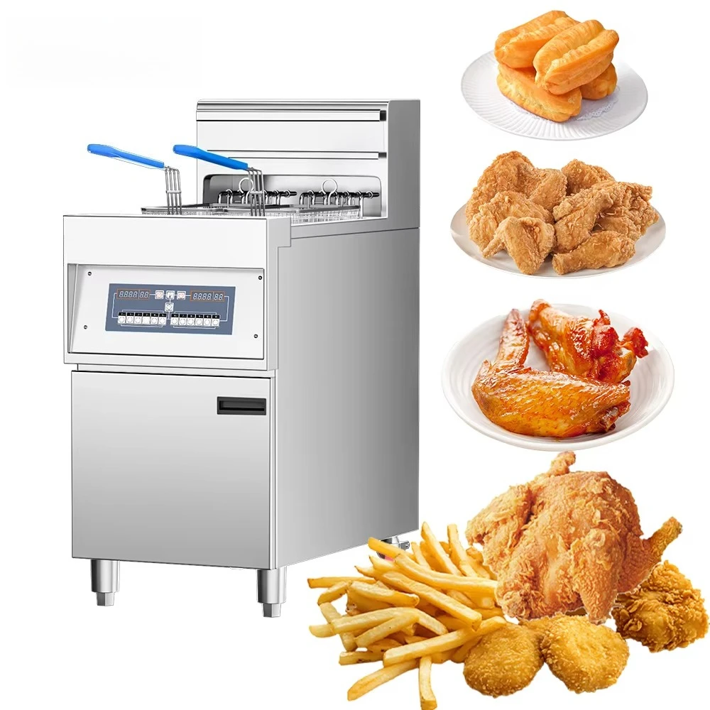 

Home Hotels and Food Stores Commercial Electric Single-Can Fryer Stainless Steel Pot with Basket