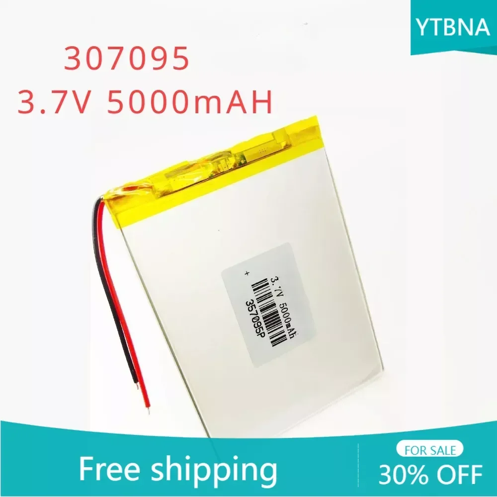 307095 5000mAh 3.7V litowo-jonowe baterie litowo-polimerowe o dużej pojemności akumulator nowy dodatek do daty sprzęt DIY narzędzia