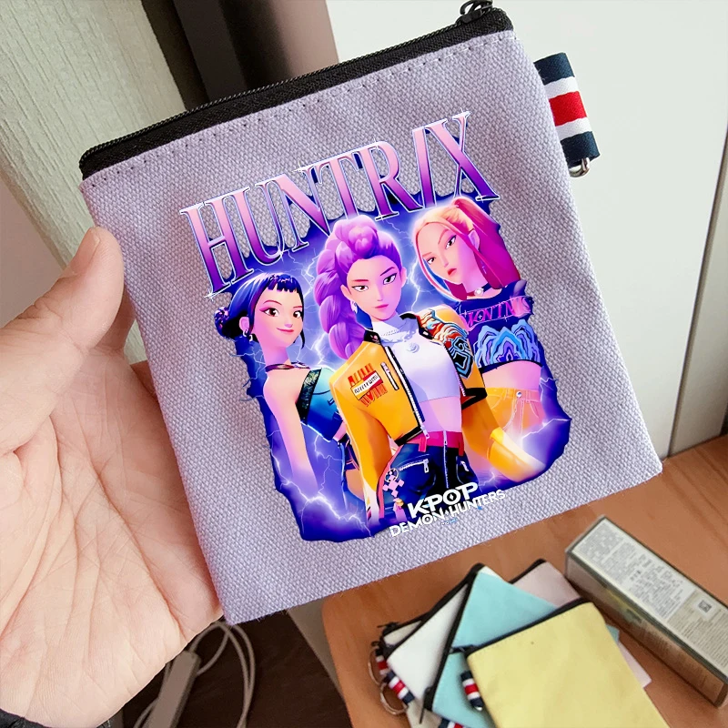 جديد K البوب شيطان الصيادين محفظة للعملة Kawaii الكرتون المطبوعة أكياس التخزين الاطفال متعددة الأغراض مربع سستة الحقيبة هدايا عيد الميلاد