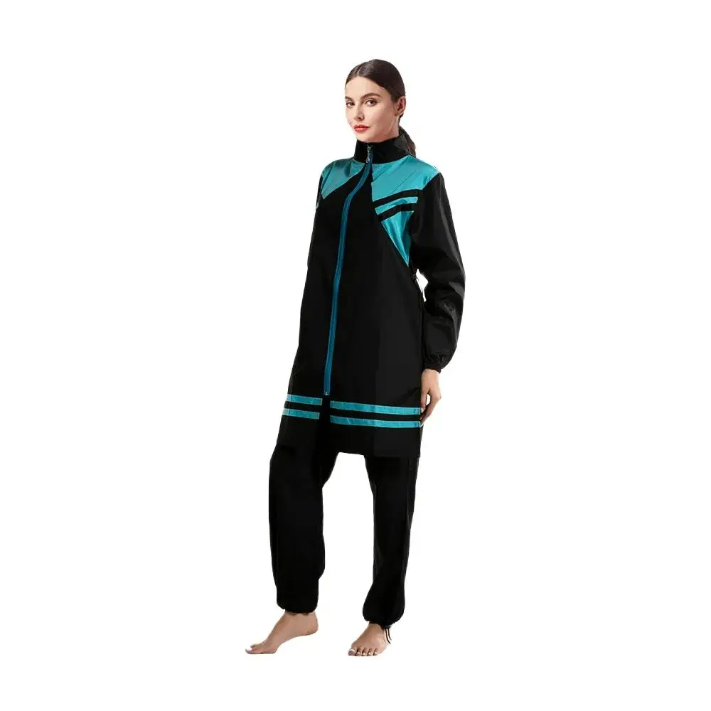 Islamic Big Yard Swimming Suit for Women Muslim Modest Muslim Swimwear Full Coverage Swimsuit 3 Pieces Burkini Grande Taille