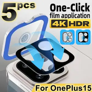 Bilashmart 1 5 3D Camera Protector OnePlus 15 One Plus 15 1+15 Oneplus15 Tempered Glass Lens Cover Locator Install Protective Film
