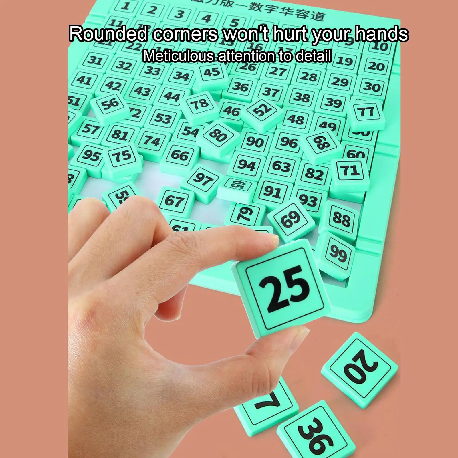 ألغاز الشريحة 1-99 عدد لعبة العد التعليمي المغناطيسي لوحة خربش مع قلم للأولاد والبنات والمراهقين وعيد الفصح والسفر وعيد الميلاد #3