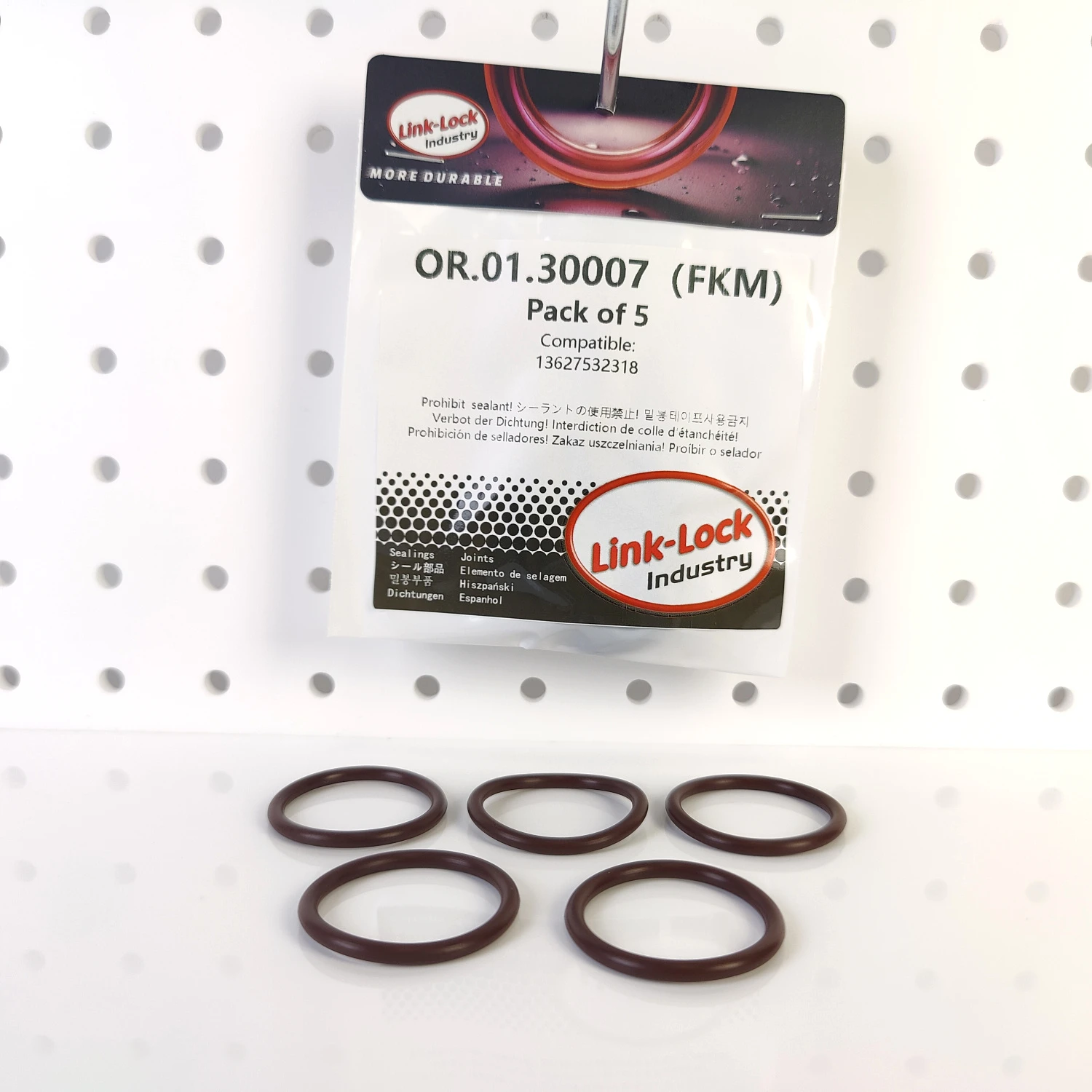 5PCS FKM Viton OR.01.30007 Engine Intake Pipe O-Ring 13627532318 for BMW N54 N51 N52 N53 N55 M52 M54