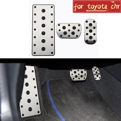 Anti-Slip AT Pad Fuel Gas Brake Footrest Pedal Cover for Toyota C-HR CHR 2016 - 2024 Corolla 2019 Fortuner Hilux Revo 2015-2022