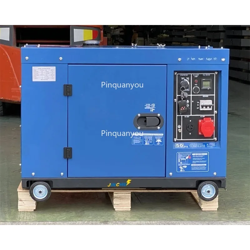 Small 6KVA 8KW 9KVA 10KVA Single 3 Phase Soundproof AC DC Alternator  Generator Set        Inverter 5-10KW