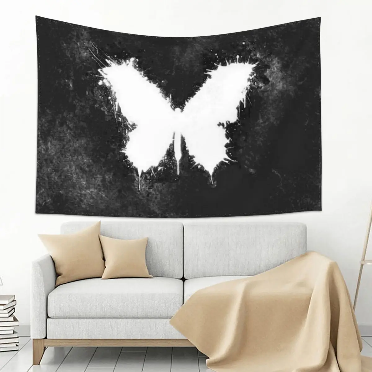 

White butterfly Tapestry Home Decoration