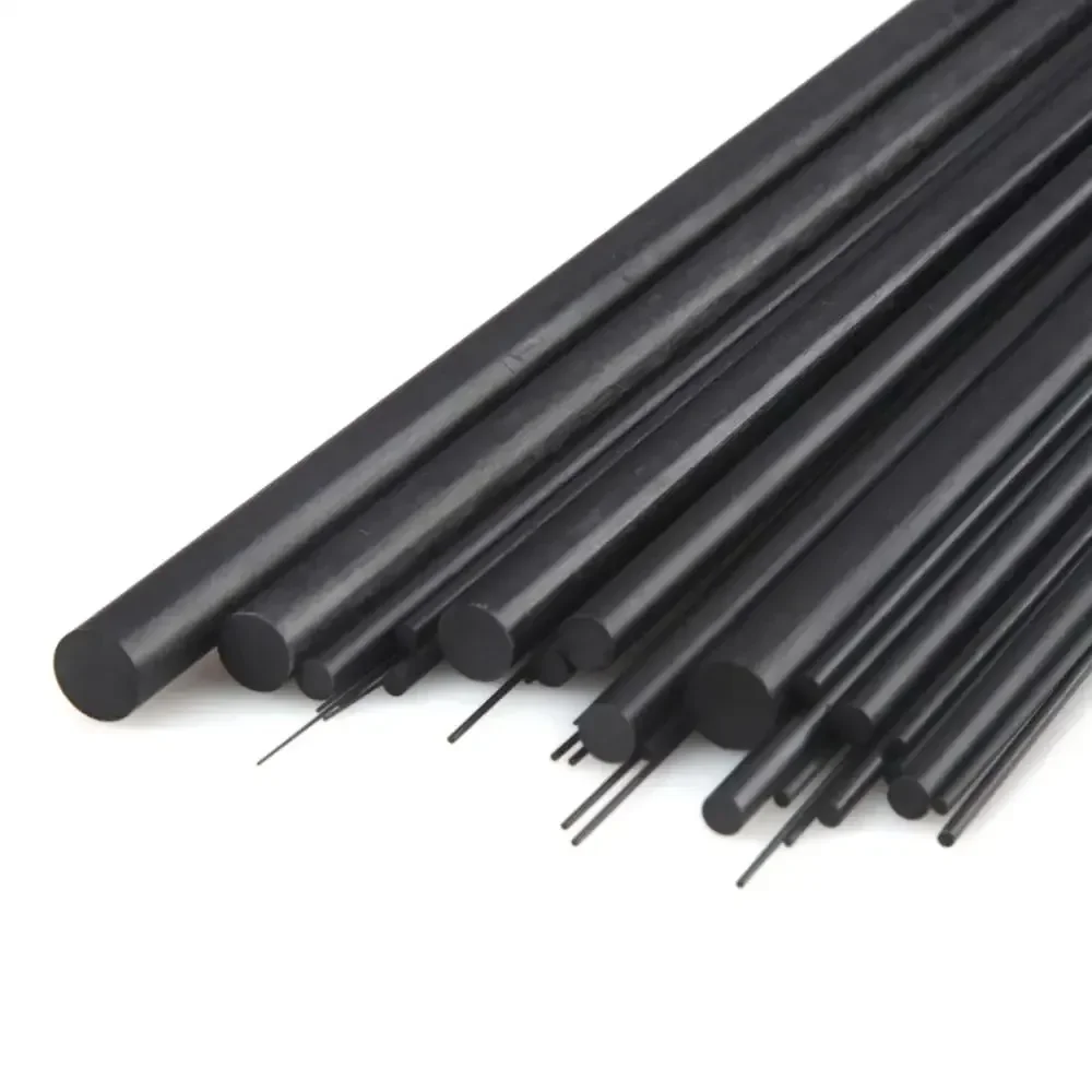 10/20/50/100 pcs Diameter 0.5mm 0.8mm 1mm 1.5mm 2mm 2.5mm 3mm 3.5mm Length 500mm Carbon Fiber Rod