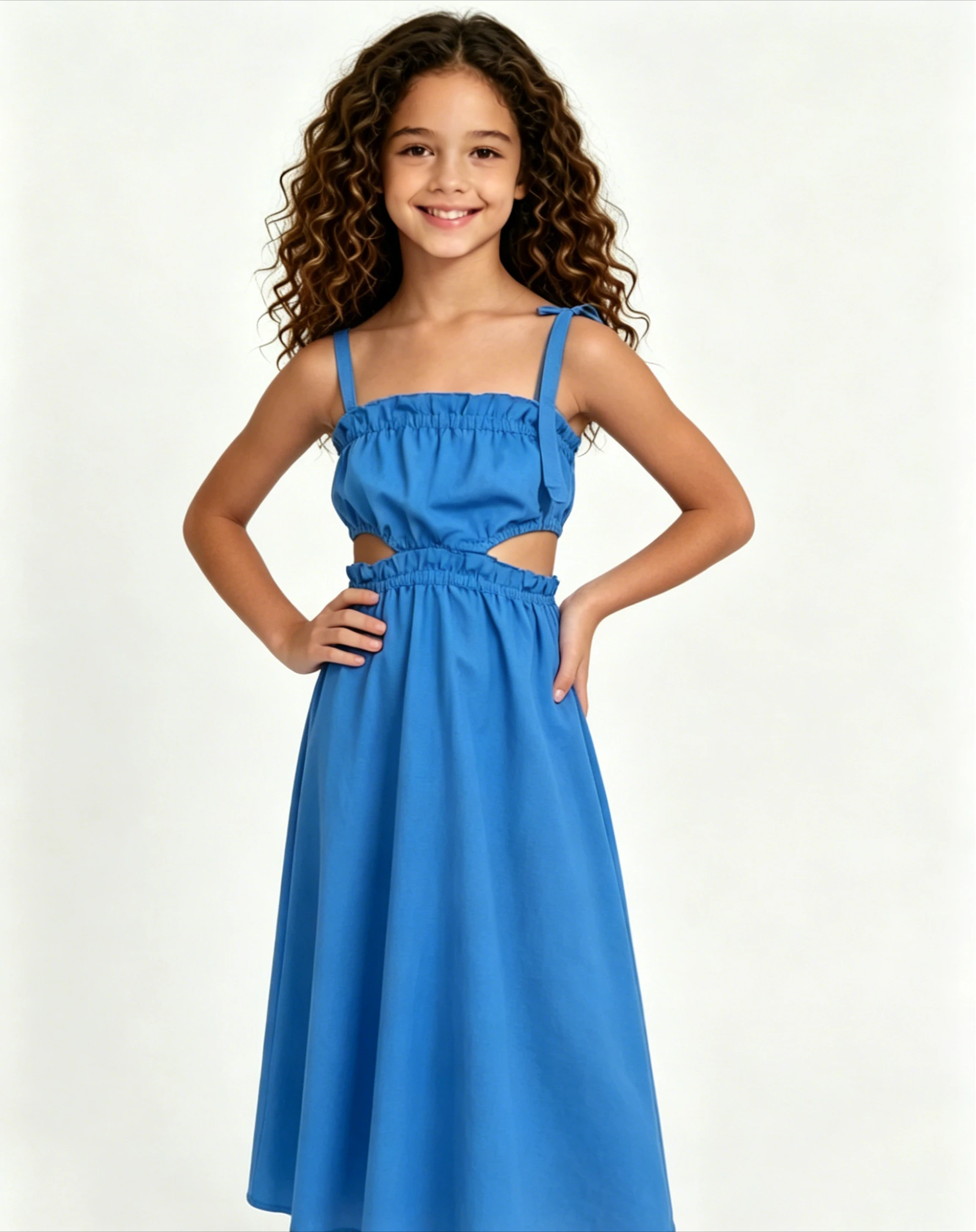 Girls Dress 2026 Spring Summer Current Korean Suspender Casual Dress Strapless Princess Temperament Dress