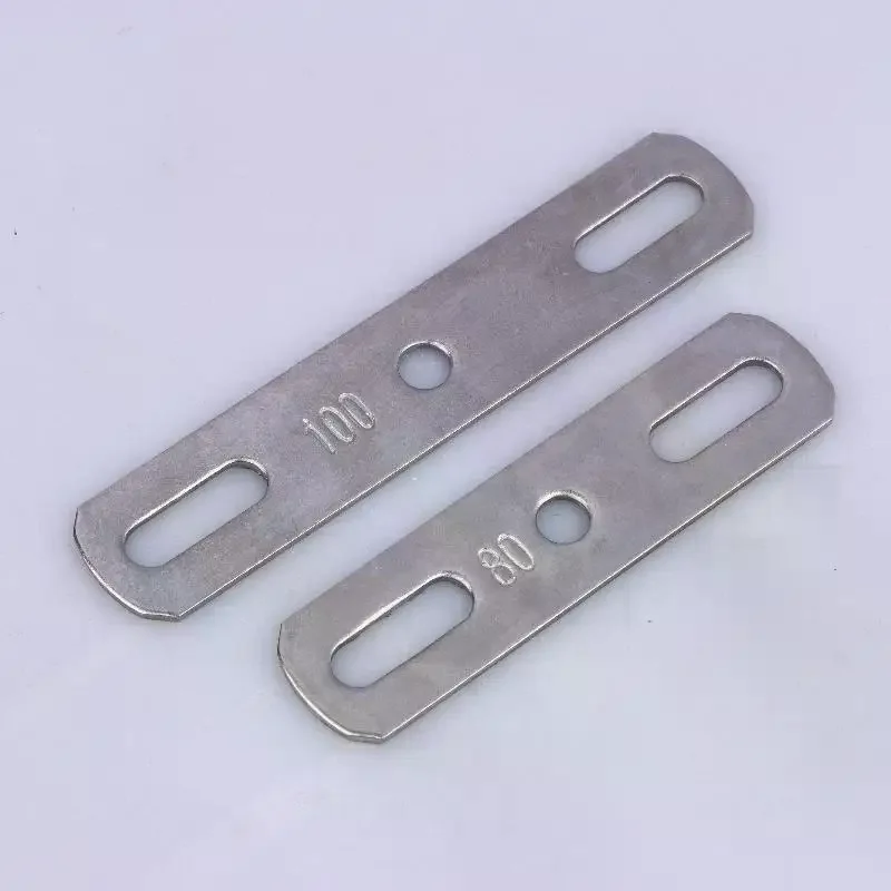 Double Hole Metal Straight Plate 304 Stainless Steel Thickened Flat Gasket With Holes Blocking Plate Bolt Accessories