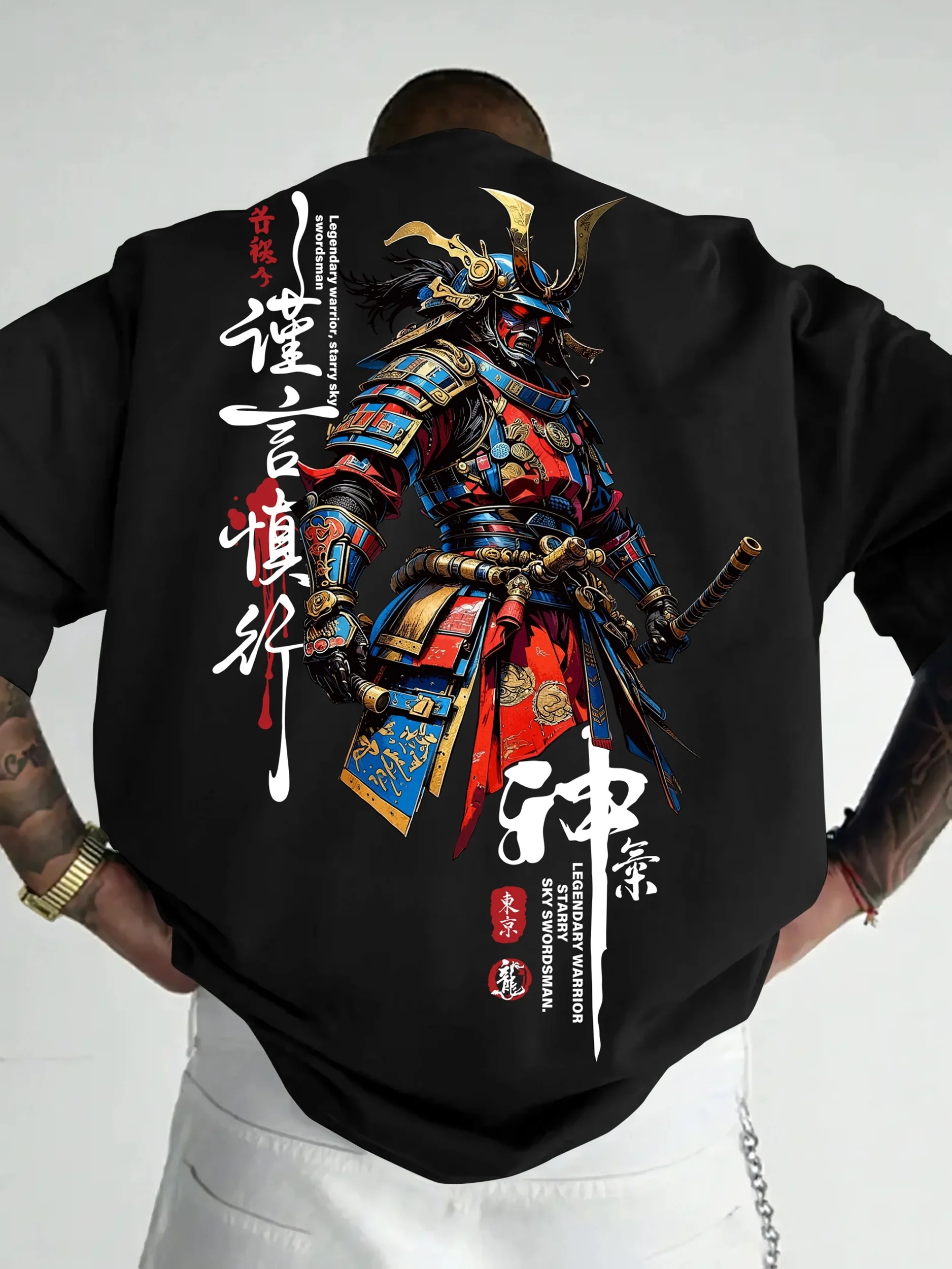 Camiseta Harajuku de estilo ja - Japanese Summer Clothing Men reseña y precio