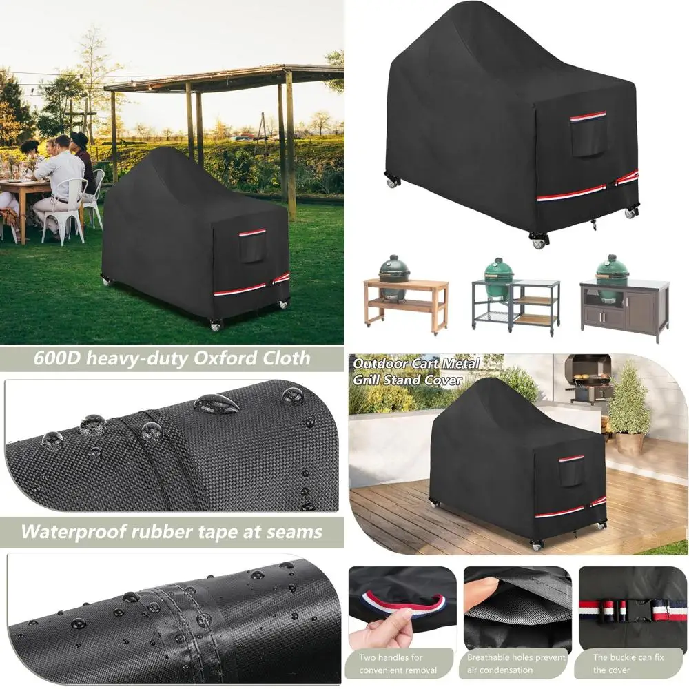 

60-Inch Big Green Egg XL Grill Cover, Durable Waterproof Outdoor BBQ Cover for Kamado Ceramic Grill