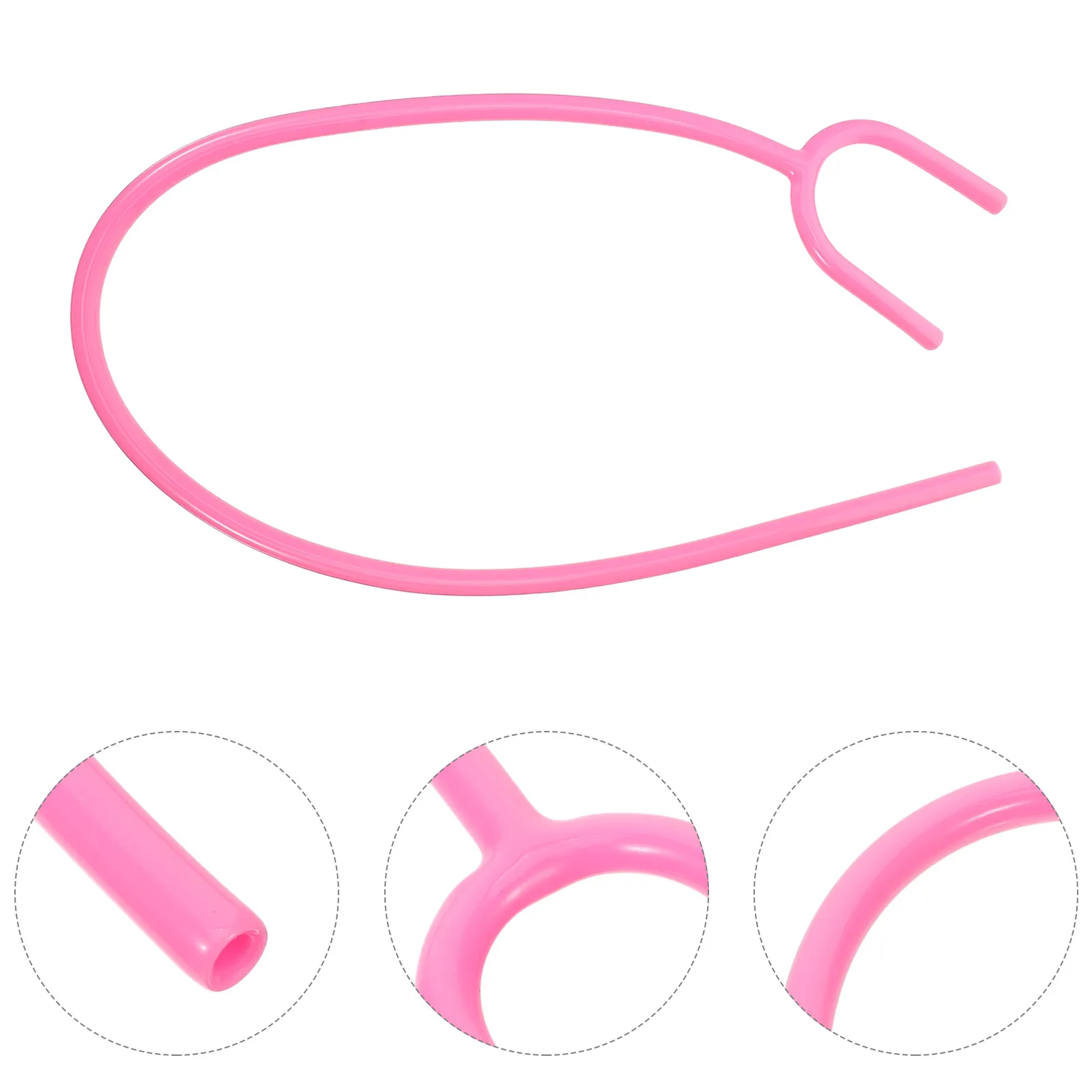 

3 Pcs Stethoscope Tube Tubing Replacement Heat-shrink Extension Part Pink Connector