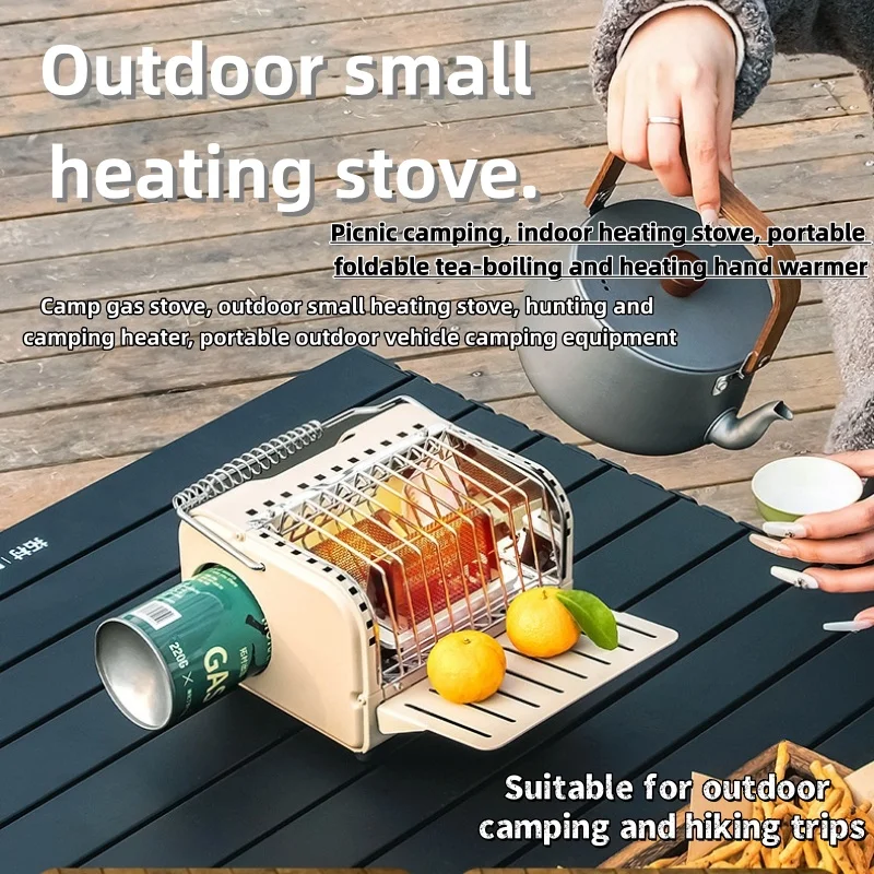 في الهواء الطلق موقد تسخين صغير التخييم موقد غاز الصيد التخييم سخان في الهواء الطلق المحمولة سيارة 2025 الشتاء التخييم لوازم في الهواء الطلق #5