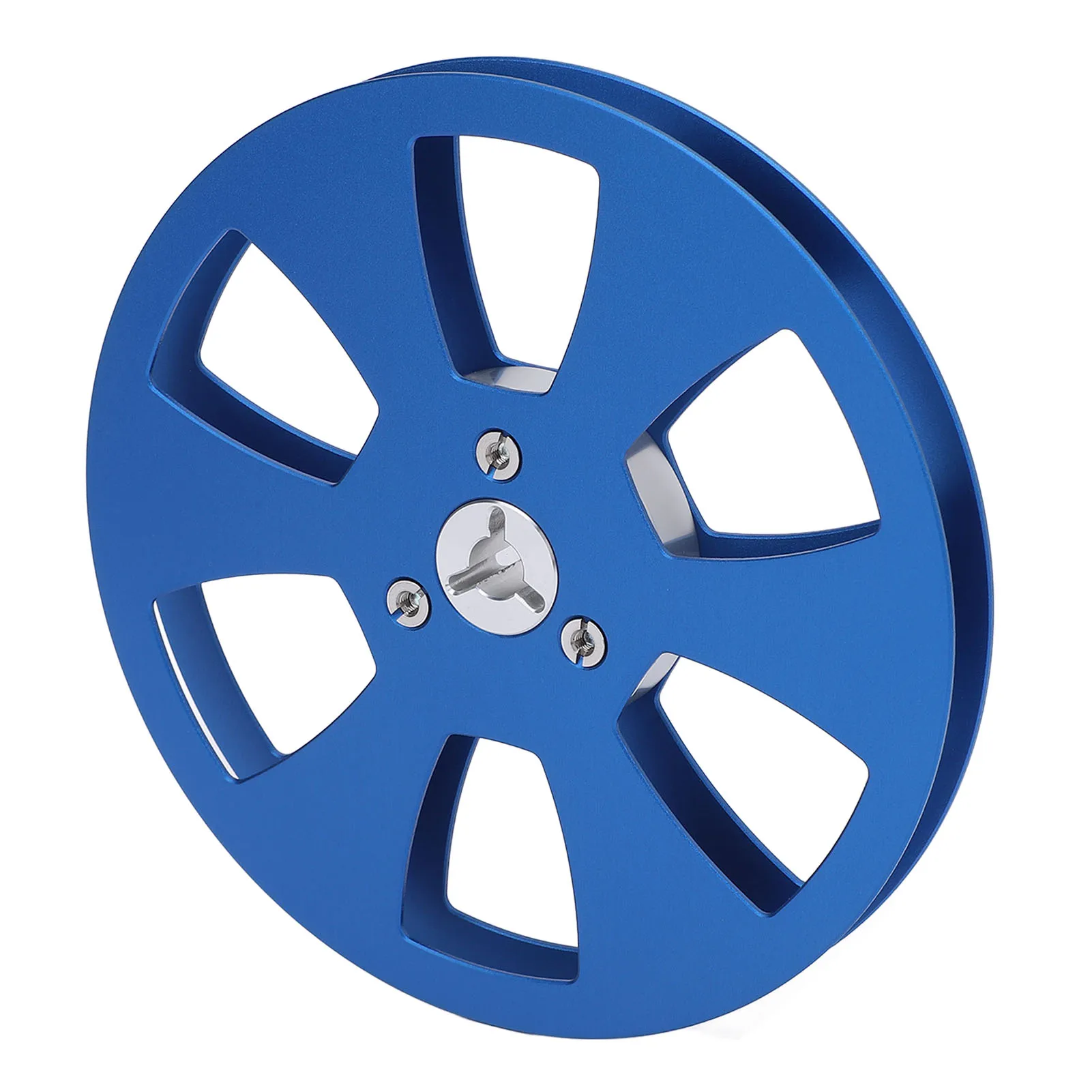 1/4 5 inch lege tapehaspel voor geluidsopname, 6-gaats, van aluminiumlegering, open haspel voor geluidstape, lege haspel voor ReVox openingmachine-onderdelen