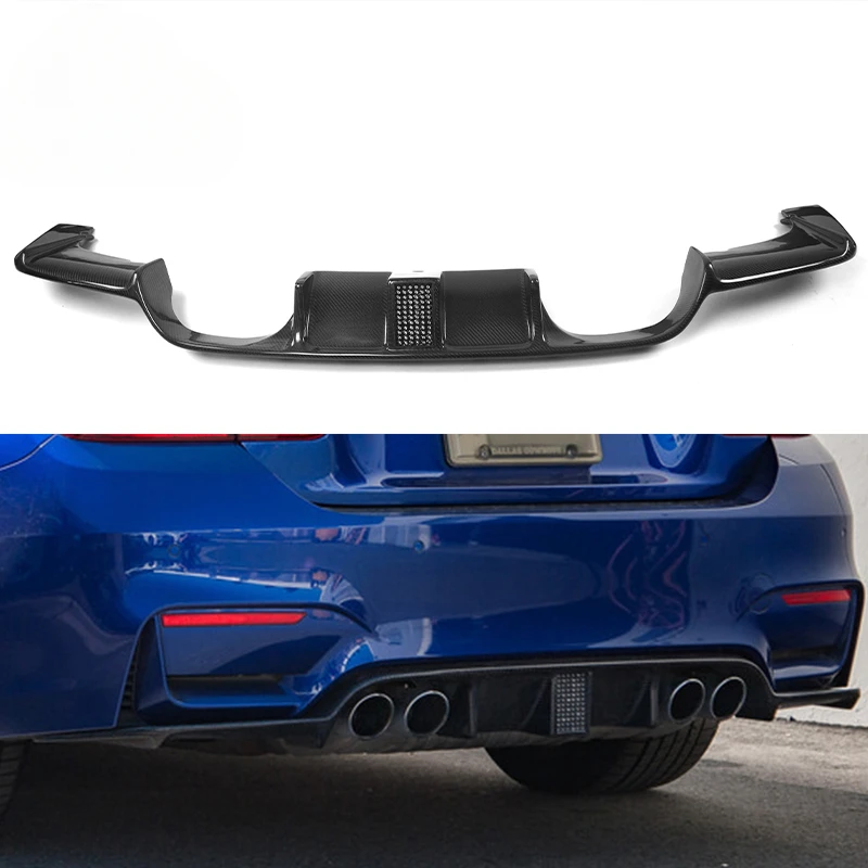 

KS Type Car Rear Bumper Spoiler Diffuser Lip With Led Carbon Fiber Car Rear Diffuser For M4 M3 F80 F82 F83