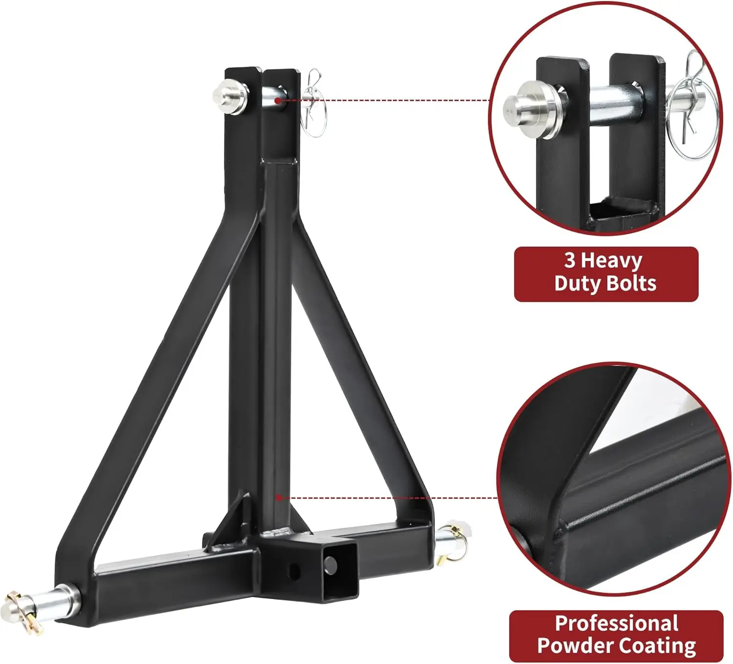 Tractor Towing, Heavy Duty, Category 1, Compatible with Multiple Tractors