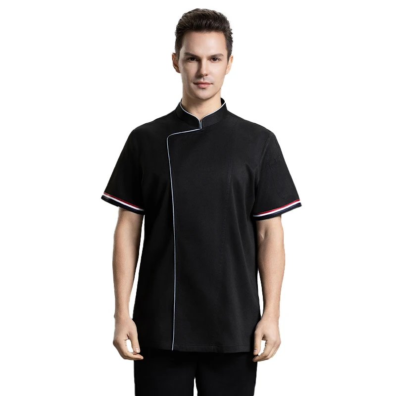 Uniforme de cocinero transpirable, ropa de trabajo de Catering, camarero de panadería, mono, chaqueta de restaurante, servicio de comida, camisa de cocina