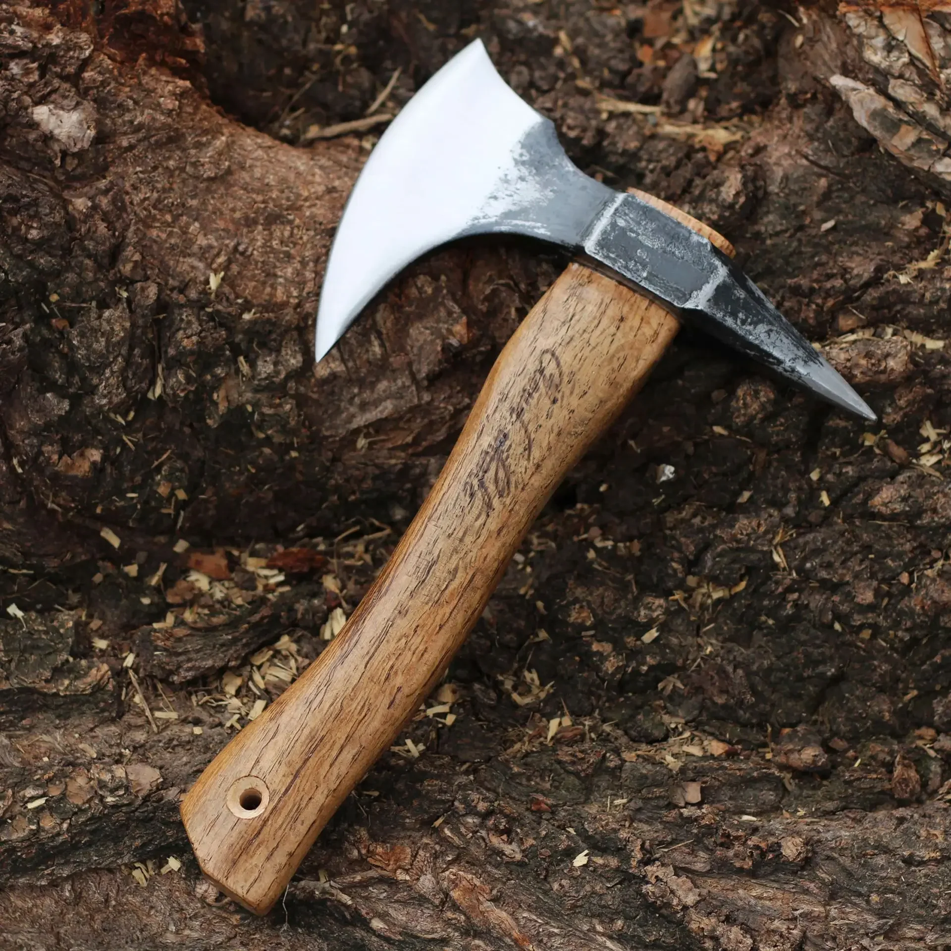 High Quality Green Steel Wood Tactical Hand Axe Outdoor Survival Chopping Axe Fire-fighting Household Cutting EDC Hand Tool
